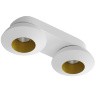 Светильник накладной KRIS SLIM 2 White/Gold Ledron поворотный LED