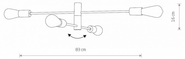 Люстра на штанге Nowodvorski Rotor 7936