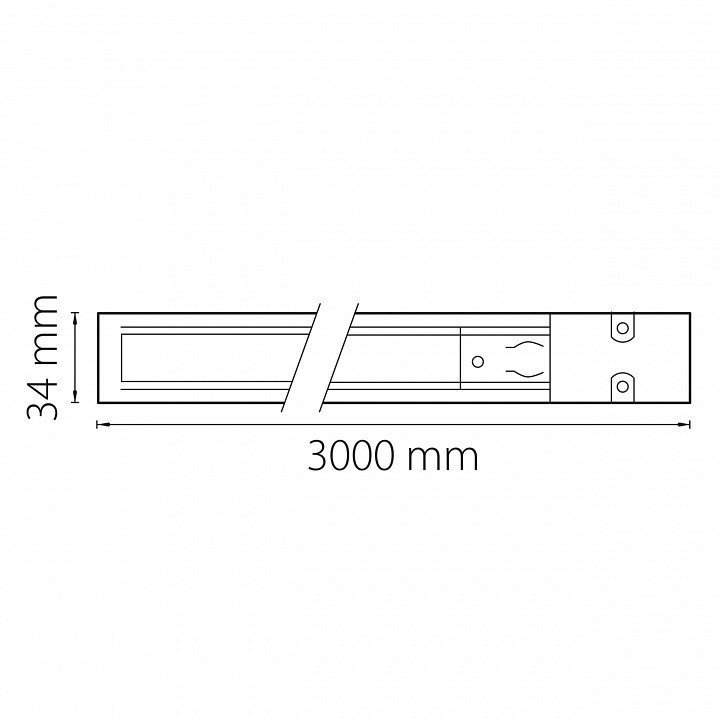 Трек накладной Lightstar Barra 504038