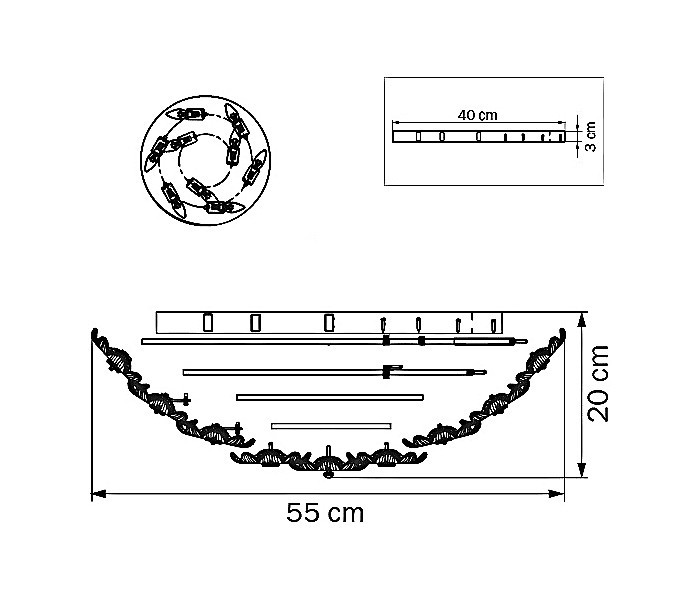 Накладной светильник Lightstar Erbareo 890393