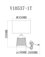 Настольная лампа декоративная Moderli Palma V10537-1T