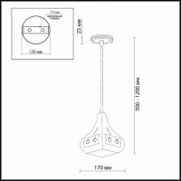 Подвесной светильник Odeon Light Bahar 2845/1
