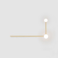 Настенный Светильник Lines 2 Золото By Imperiumloft