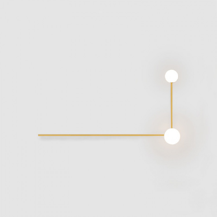 Настенный Светильник Lines 2 Золото By Imperiumloft