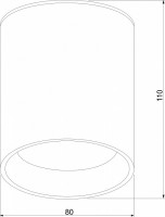 Накладной светильник Elektrostandard Light LED 35130/H черный