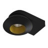 Светильник накладной KRIS SLIM Black-Gold Ledron поворотный LED