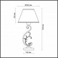 Настольная лампа декоративная Odeon Light Pari 2687/1T