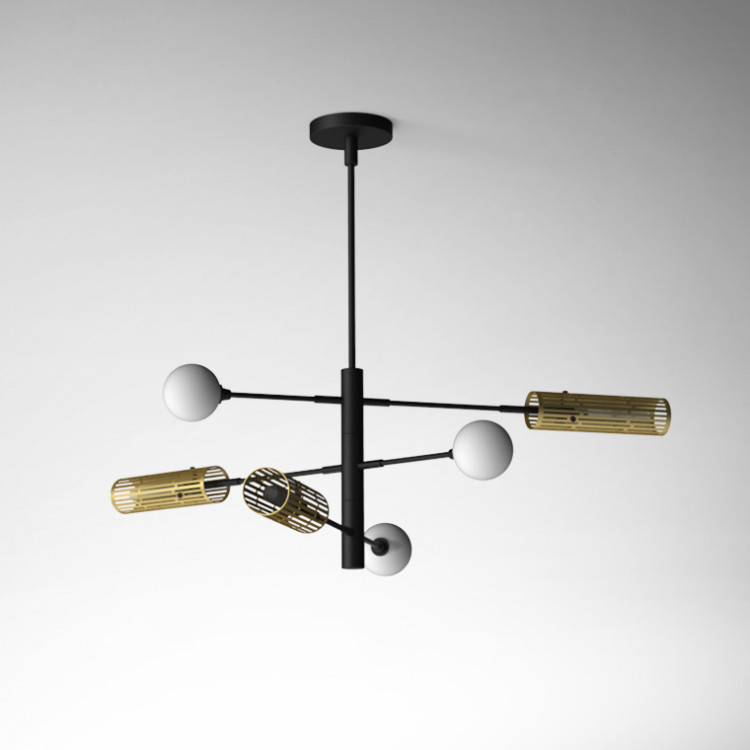 Люстра На Штанге Sway D116 6 Lamps By Imperiumloft