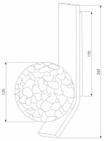 Бра Eurosvet Luxor 40019/1 серебро