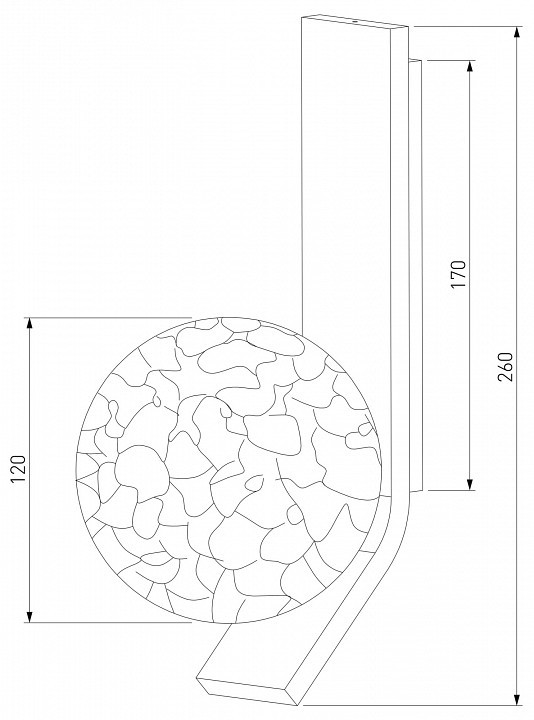Бра Eurosvet Luxor 40019/1 серебро