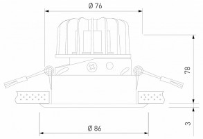 Встраиваемый светильник Elektrostandard Osti a062937