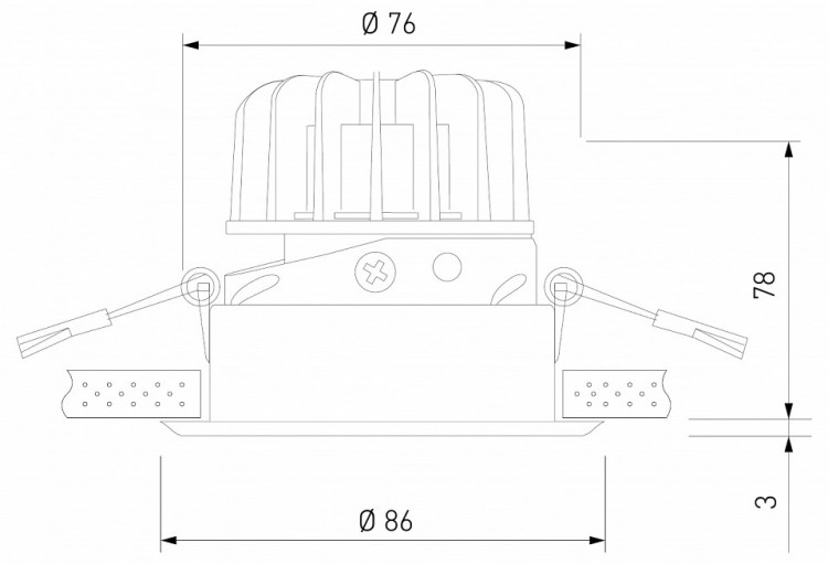 Встраиваемый светильник Elektrostandard Osti a062937