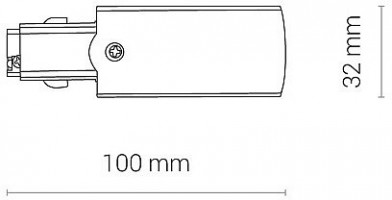 Токопровод угловой правый Nowodvorski Ctls Power 8712