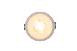 DK4033-WH Встраиваемый светильник, IP 20, 10 Вт, GU10, белый/белый, алюминий/пластик