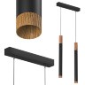 Подвесной светильник SAGITONY E2 T40 Wooden 100 Black