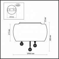 Накладной светильник Odeon Light Sacra 2567/5C
