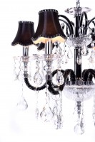 Хрустальная подвесная люстра Lumina Deco Denica LDP 66249-6 BK