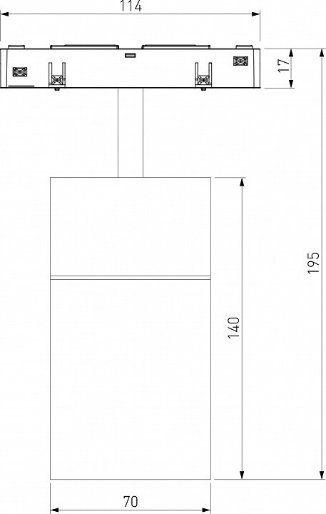 Светильник на штанге Elektrostandard Slim Magnetic a066518