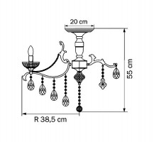 Потолочная люстра Lightstar Pesante 707184