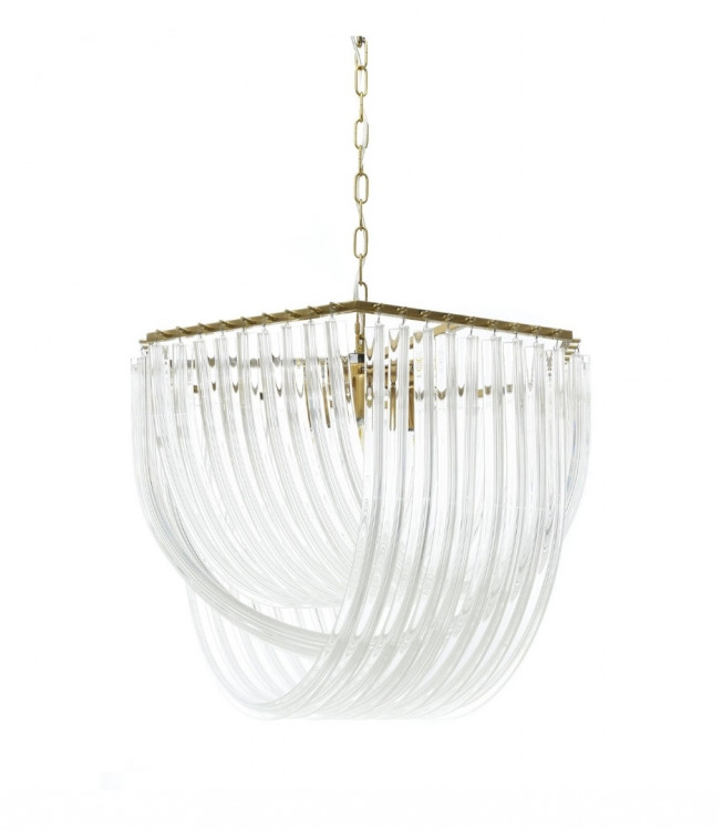 Хрустальная подвесная люстра Lumina Deco Weddini LDP 6001-500 GD+CL