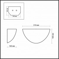 Накладной светильник Odeon Light Flora 2268/1W