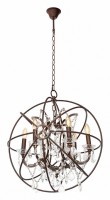 Подвесная люстра Loft it Foucaults orb crystal LOFT1897/6