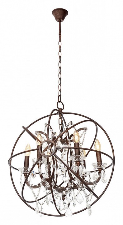 Подвесная люстра Loft it Foucaults orb crystal LOFT1897/6
