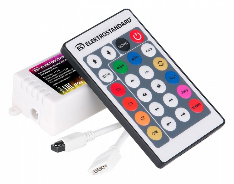 Пульт-регулятора ЦТ и цвета RGB с сенсорным кольцом Elektrostandard Аксессуары для светодиодных лент 12/24V LSC 016