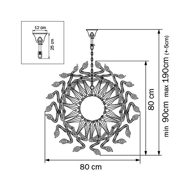 Подвесная люстра Lightstar Medusa 890183