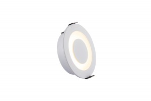 DK2500-WH Встраиваемый светильник, IP 20, 5 Вт, LED 3000, белый, алюминий