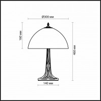 Настольная лампа декоративная Odeon Light Riza 2269/1T