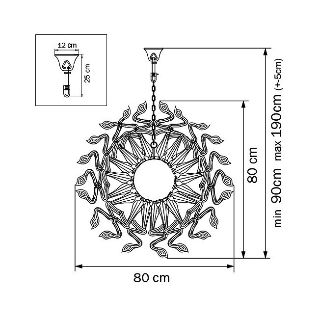 Подвесная люстра Lightstar Medusa 890184
