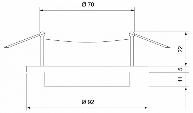 Встраиваемый светильник Elektrostandard 116 MR16 116 MR16