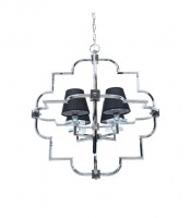 Подвесная люстра Lumina Deco Baltimore LDP 8020-4 CHR+BK