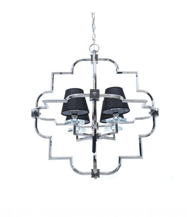 Подвесная люстра Lumina Deco Baltimore LDP 8020-4 CHR+BK