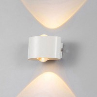 Уличный настенный светодиодный светильник AM Group AM307-2x1W-4000K WH
