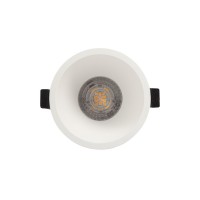 DK3026-WH Встраиваемый светильник, IP 20, 10 Вт, GU5.3, LED, белый, пластик