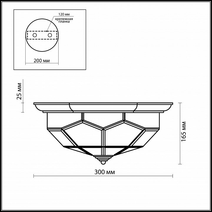 Накладной светильник Odeon Light Clerk 2271/2C