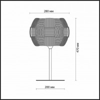 Настольная лампа декоративная Odeon Light Ralis 2860/1T