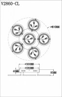 Потолочная люстра Moderli Rondi V2860-CL