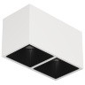 Светильник накладной KUBING 2 White-Black Ledron неповоротный LED