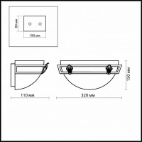 Накладной светильник Odeon Light Osorno 2664/1W