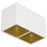 Светильник накладной KUBING 2 White-Gold Ledron неповоротный LED