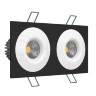 Светильник встраиваемый LH07S-R SQ2 Black-White LeDron неповоротный LED
