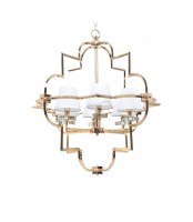 Подвесная люстра Lumina Deco Baltimore LDP 8020-6 GD+WT