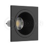 Светильник встраиваемый AO1501010 SQ Black LeDron неповоротный под сменную лампу