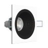 Светильник встраиваемый AO1501010 SQ White-Black LeDron неповоротный под сменную лампу