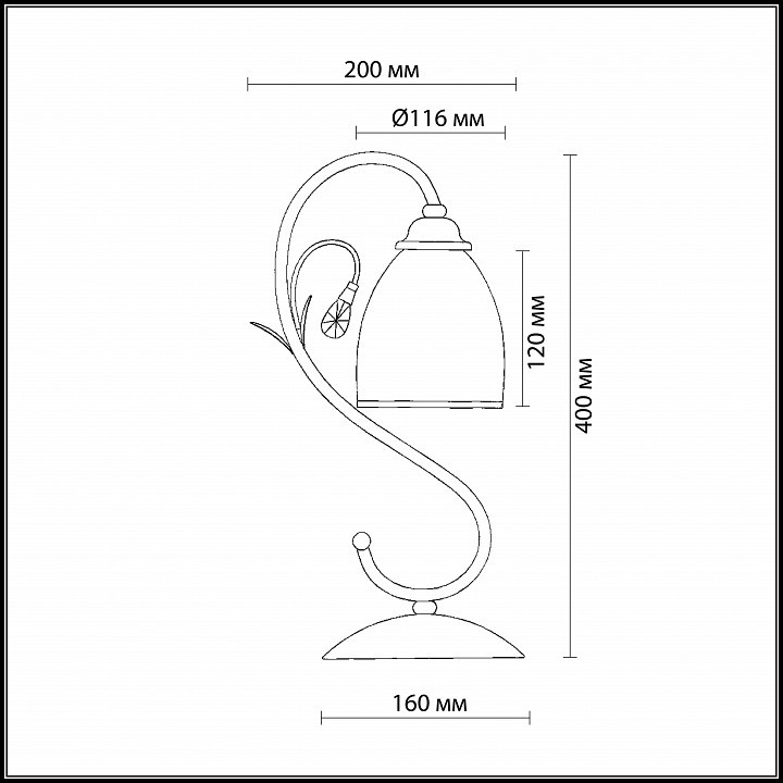 Настольная лампа декоративная Odeon Light Mida 2242/1T