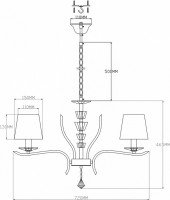Подвесная люстра Moderli Silvestor V2551-5P