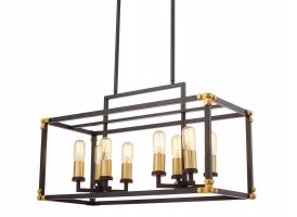 Подвесной светильник Lumina Deco Waldorf LDP 1140-8 BK+MD